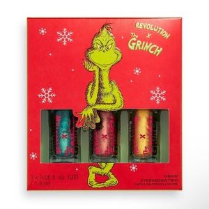 NWT Makeup Revolution x The Grinch - Don't Give a Grinch Liquid Eyeshadow Set
